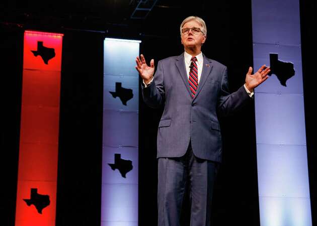 Story photo for Dan Patrick launches new attack ad against Mike Collier