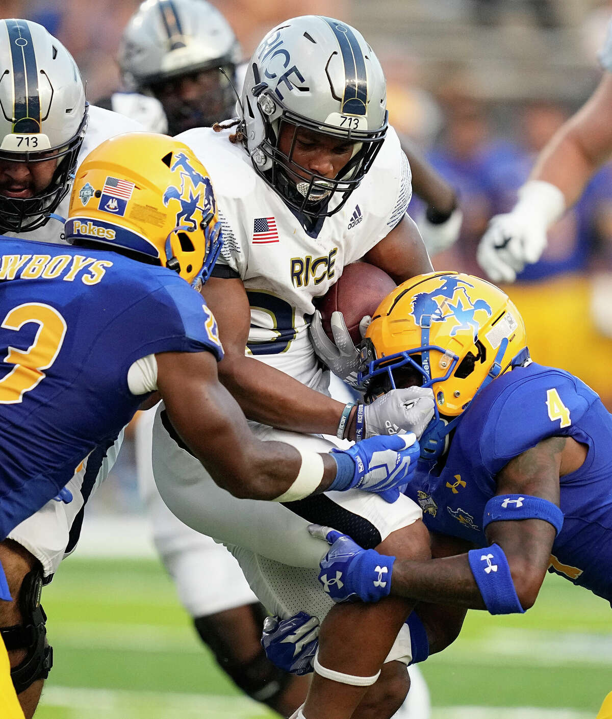 T.J. McMahon, Rice Owls rout McNeese State Cowboys