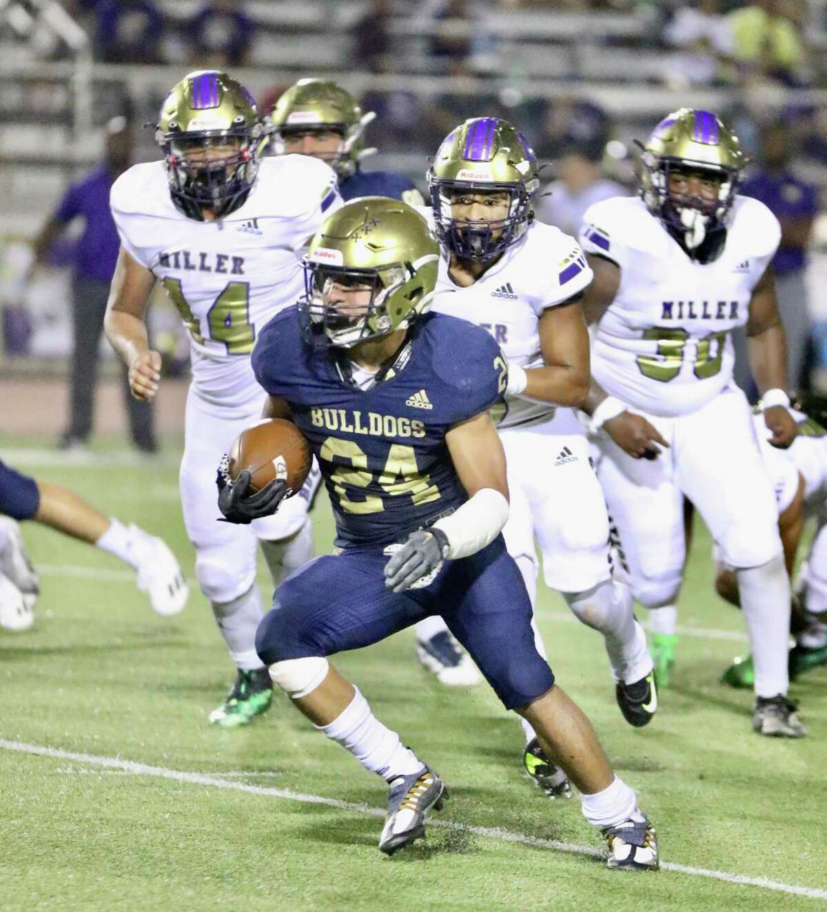 Gael Rodriguez and the Alexander Bulldogs fell to Corpus Christi Miller on Saturday.