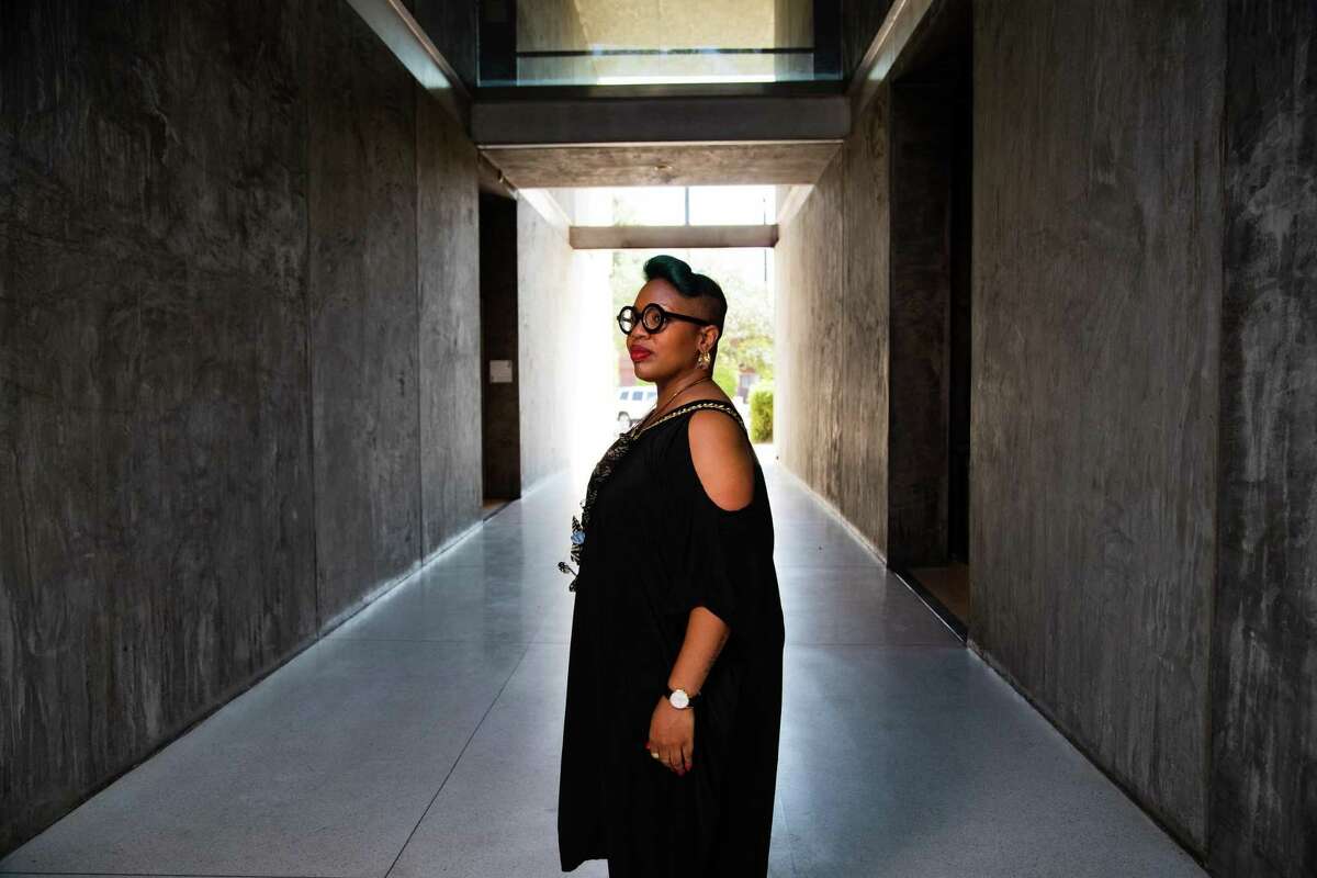 Art Is Bond owner, cultural architect and art advisor, Janice Bond at her newly opened gallery in Montrose, Sunday, Sept. 11, 2022, in Houston.