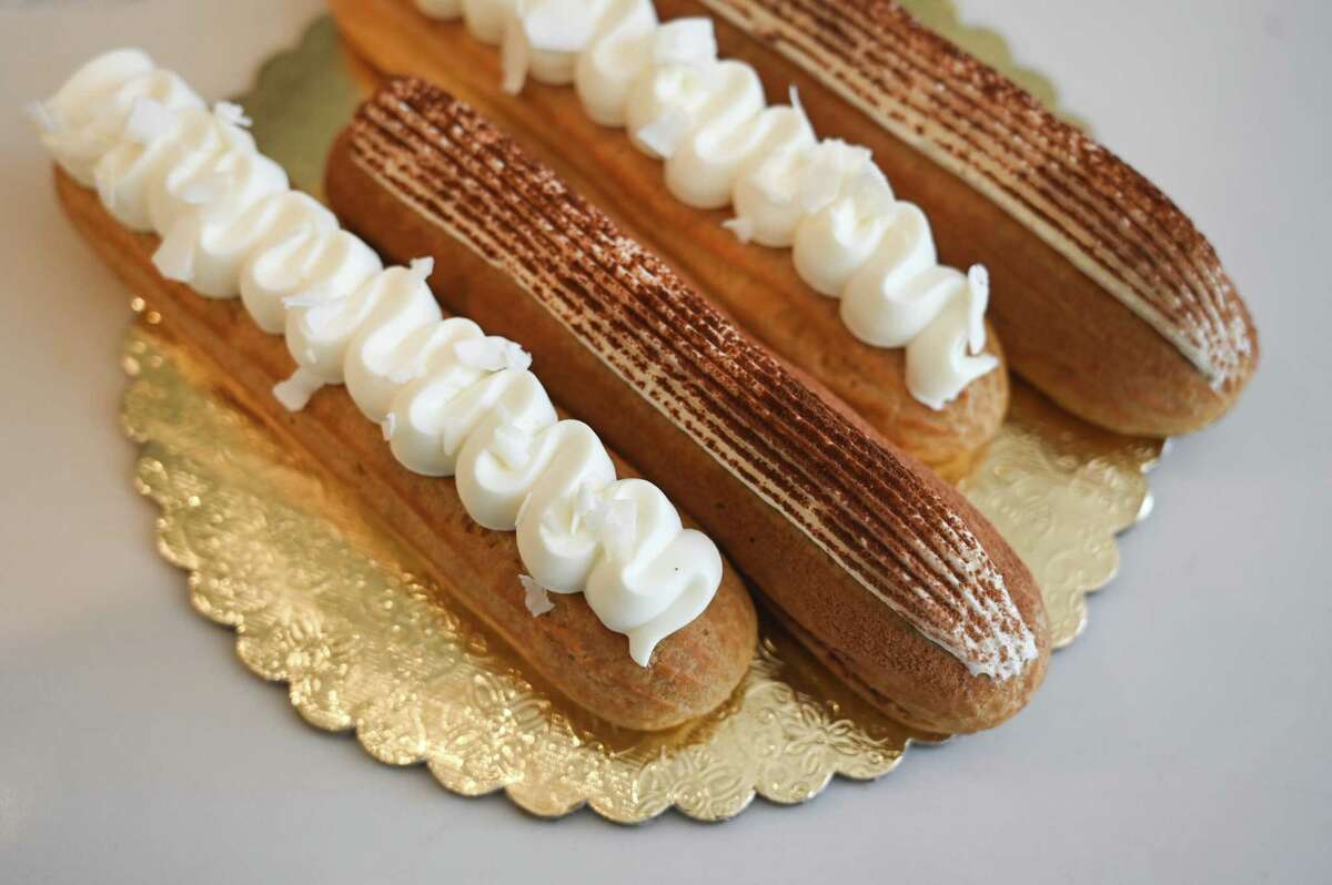 Eclairs from Tarts de Feybesse in Vallejo, which has sold pastries through delivery service Pastel since the company's earliest days.