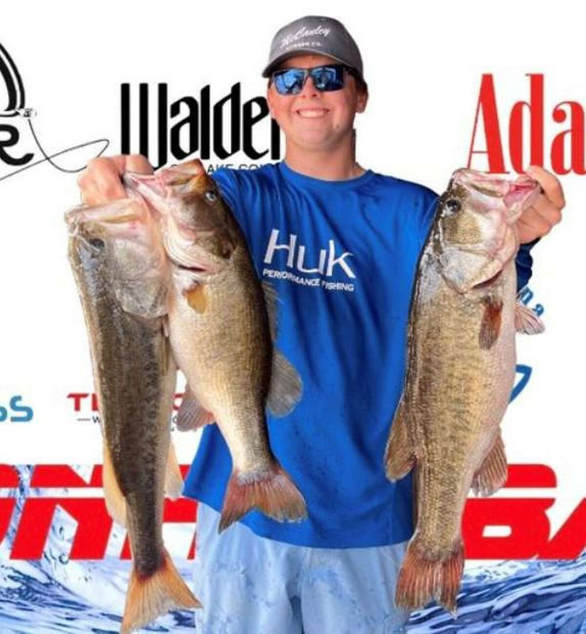 Curtis McCauley came in second place in the CONROEBASS Thursday Big Bass Individual Championship with a stringer weight of 13.76 pounds.