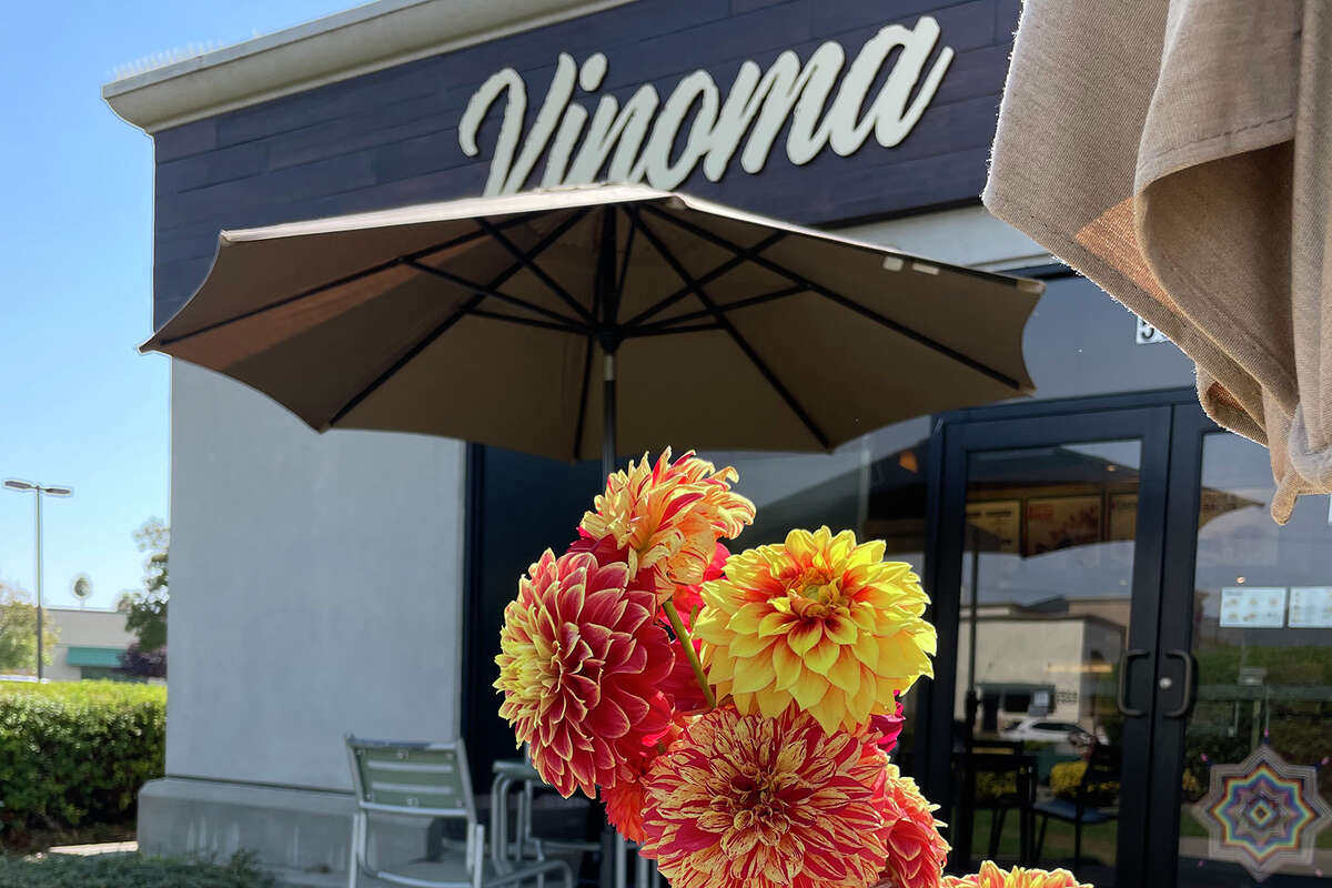 Rohnert Park's Vinoma is an Argentinean restaurant located in a Shell gas station. Owner Brian Corrigan adds flowers from his home to each takeout order.  