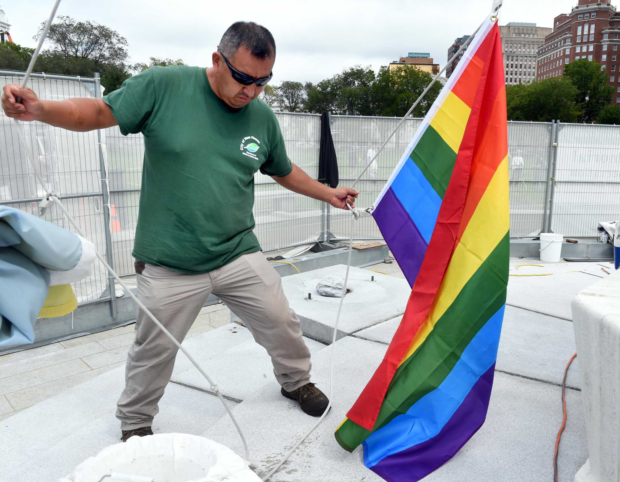Pride flag rises on Green, marking 24th Pride New Haven Festival