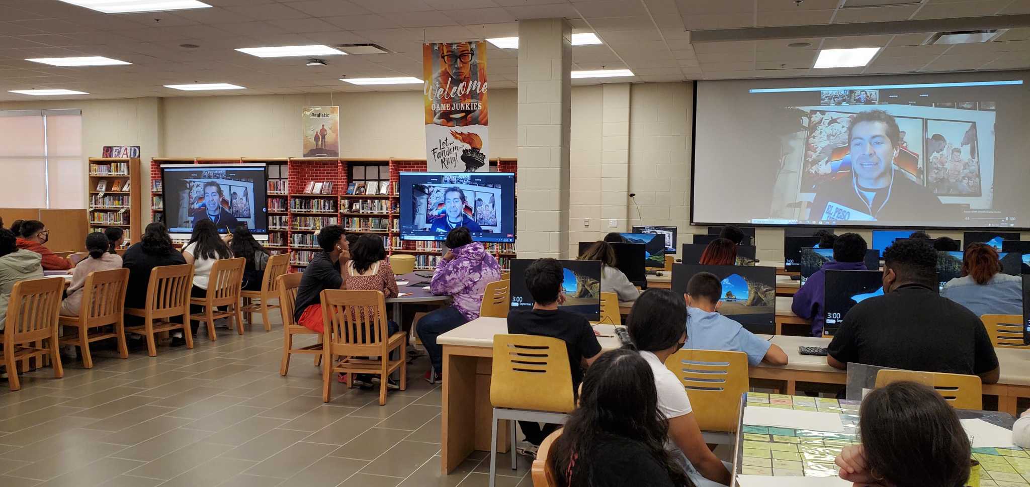 LBJ hosts comic book author/illustrator - Vimarsana News