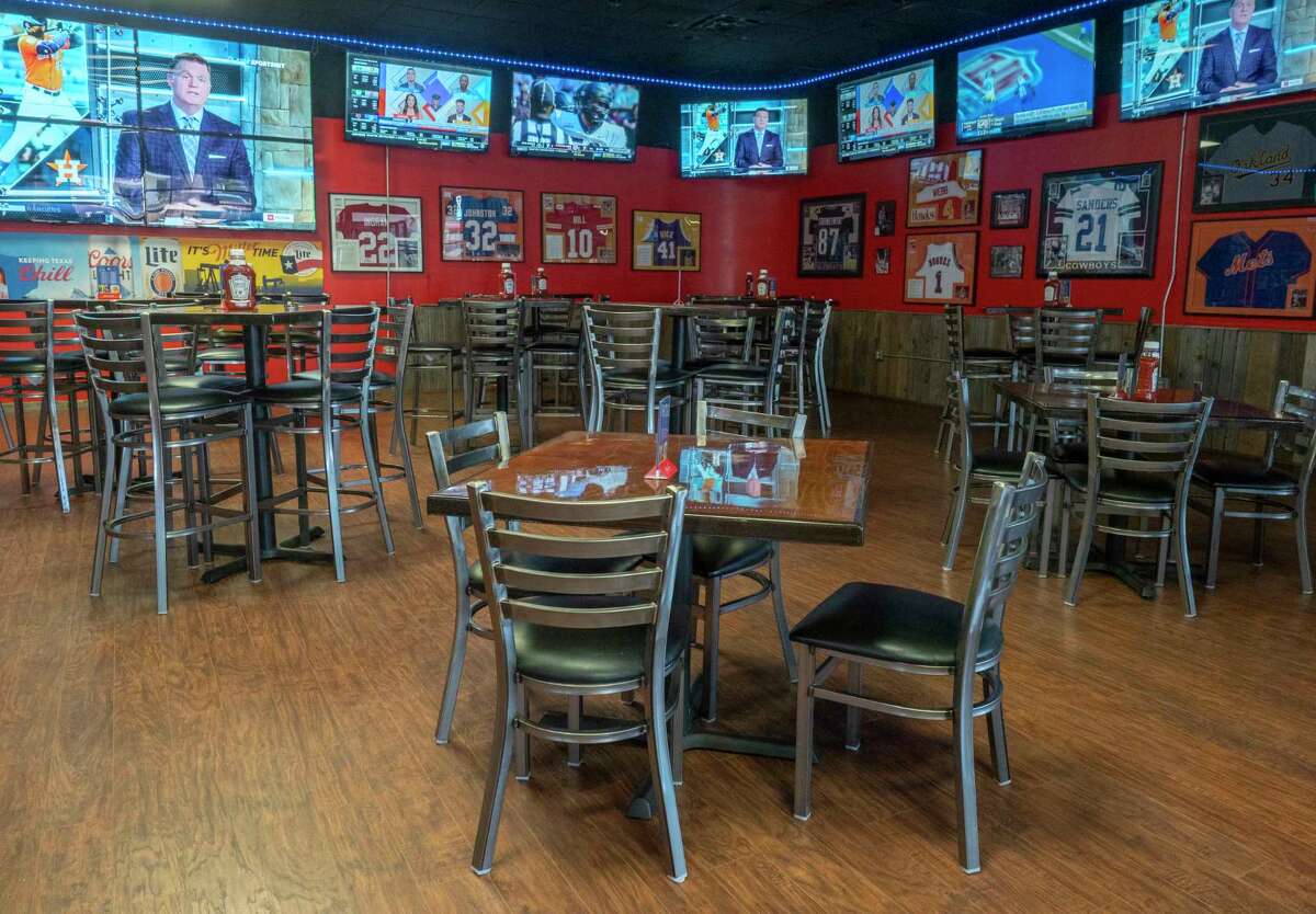 The newly refurbished space for Champs Sports Grill, in Colonnade at Polo Park shopping plaza, is ready to open 09/12/2022 featuring a full bar, TV's lining the walls, and seating indoors and on the patio. Tim Fischer/Reporter-Telegram