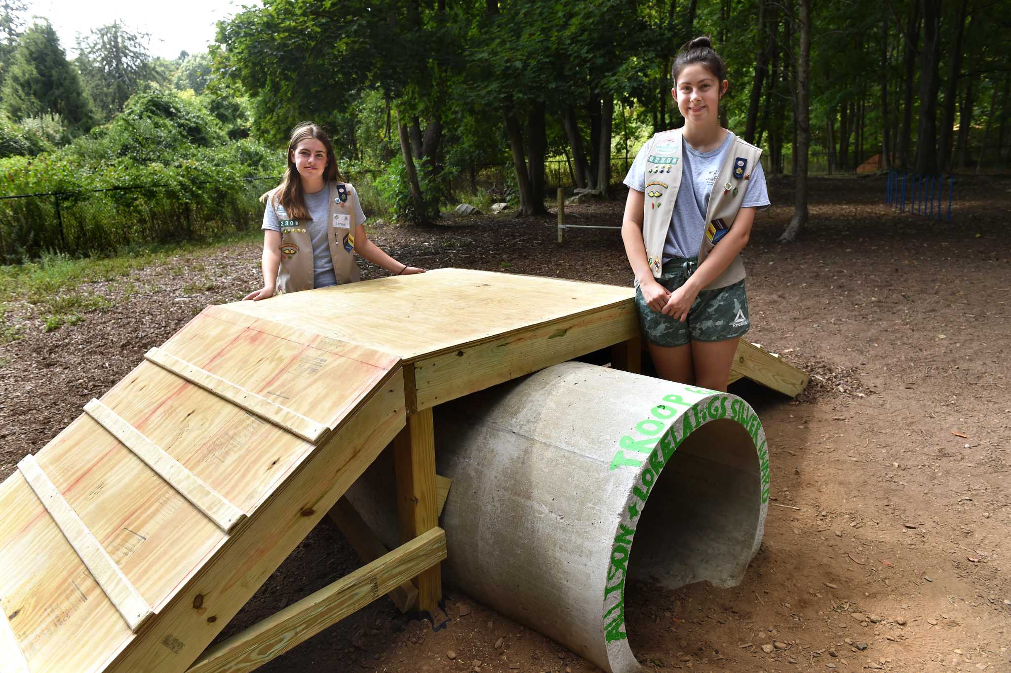 Agility course for pooches, new addition to Guilford Dog Park