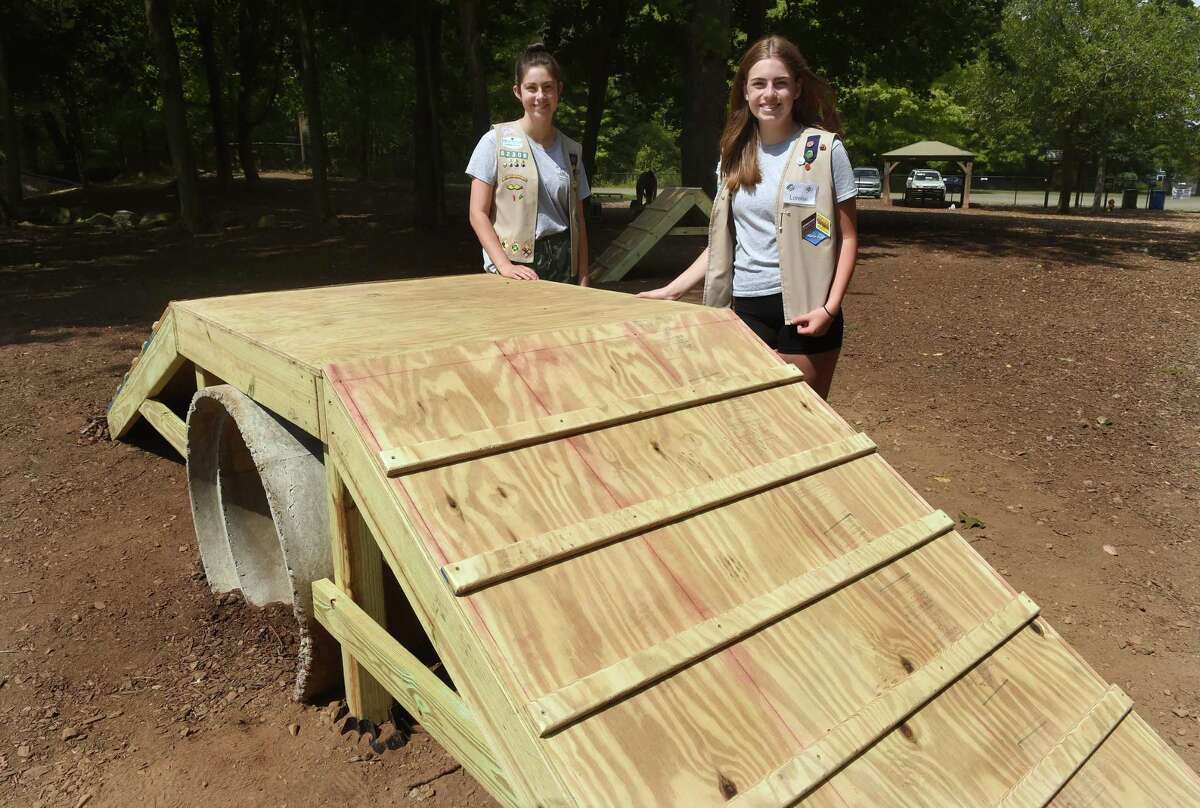 Agility course for pooches, new addition to Guilford Dog Park