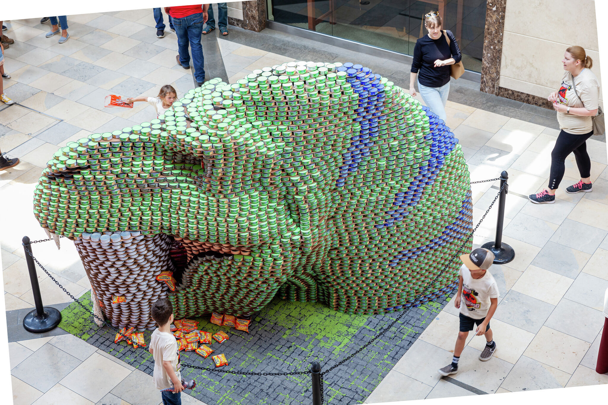 CANstruction Designs Benefit the San Antonio Food Bank at North Star Mall -  San Antonio Charter Moms