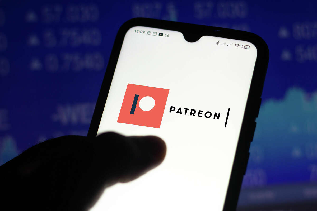 In this photo illustration, the Patreon logo seen displayed on a smartphone screen.