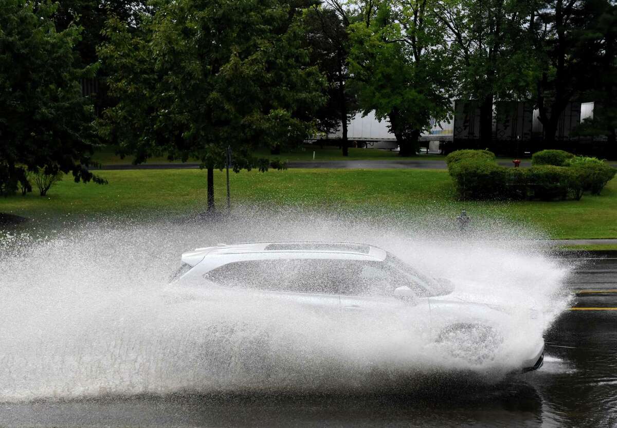 The National Weather Service in Albany says scattered but potentially powerful thunderstorms could hit much of eastern upstate New York on Monday.
