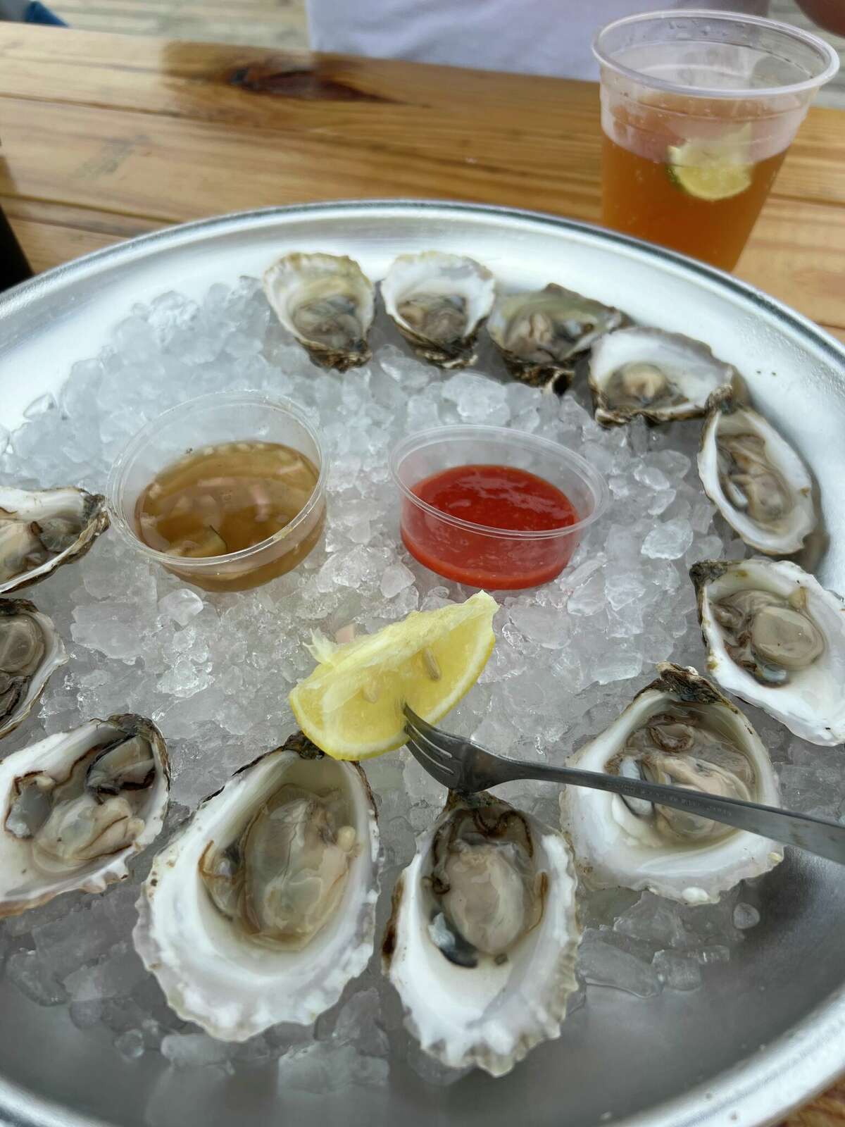 Dollar oysters at Sandbar on Nantucket (Jessica Kelly)