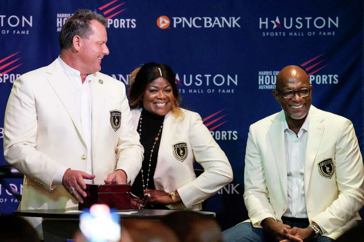 Local legends Roger Clemens, Clyde Drexler and Sheryl Swoopes received