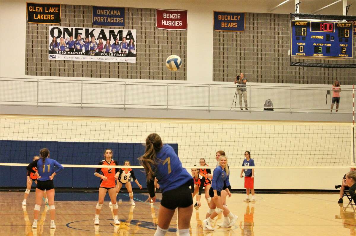 Photos Onekama volleyball swept by Kingsley