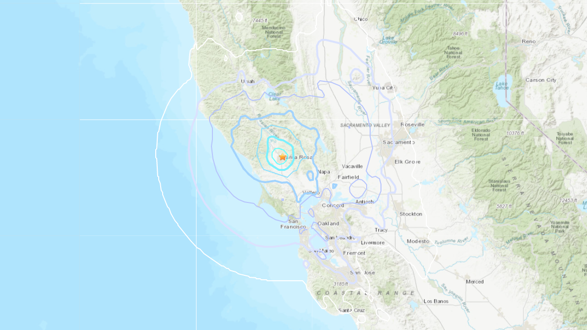 Magnitude 4.4 earthquake shakes Wine Country, California