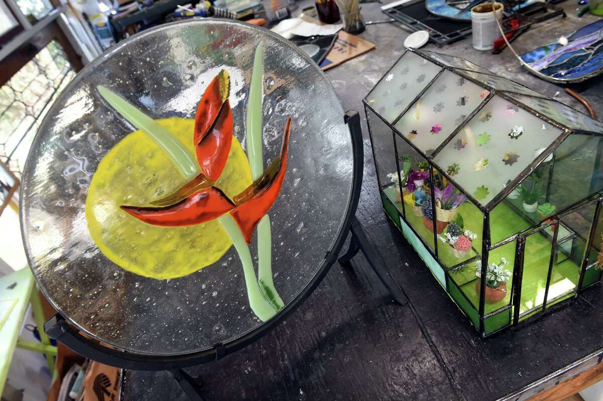 Stained glass artist one of 20 vendors at Marketplace in Branford