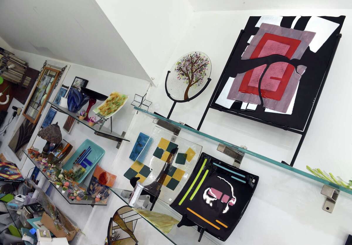 Stained glass artist one of 20 vendors at Marketplace in Branford