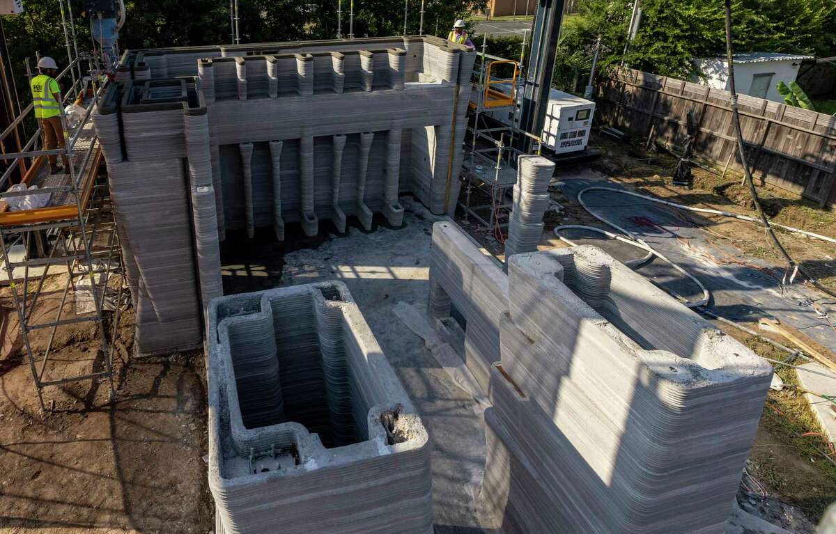 The first 3D-printed, two-story concrete home the U.S.