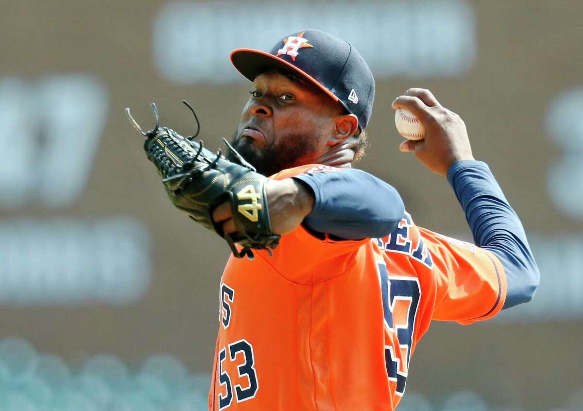 Cristian Javier struck out eight in six innings of two-hit ball Wednesday to help the Astros finish a three-game sweep with a 2-1 victory at Detroit.