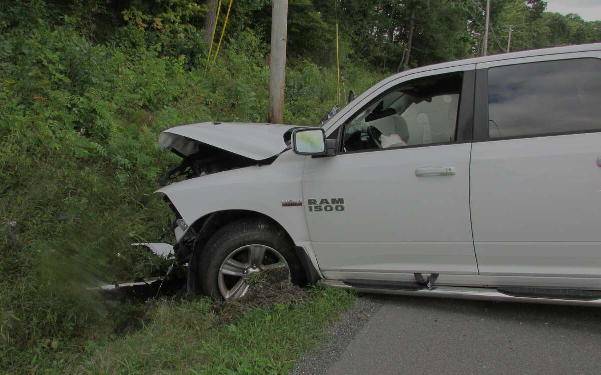 One of the vehicles from a head-on collision on 9W Monday morning that killed at least two people.