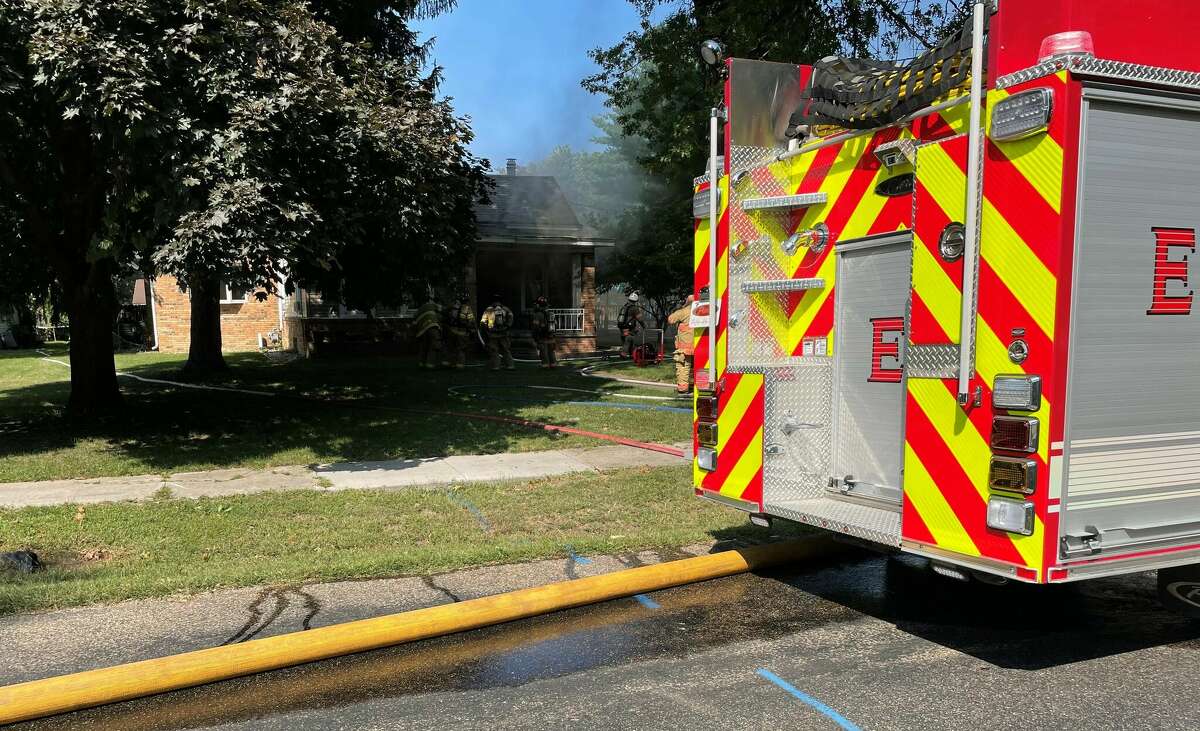 Firefighters from Jacksonville and South Jacksonville were called to 204 W. Greenwood Ave., shortly after 2:30 p.m. Wednesday after smoke was seen coming from the top of the house.