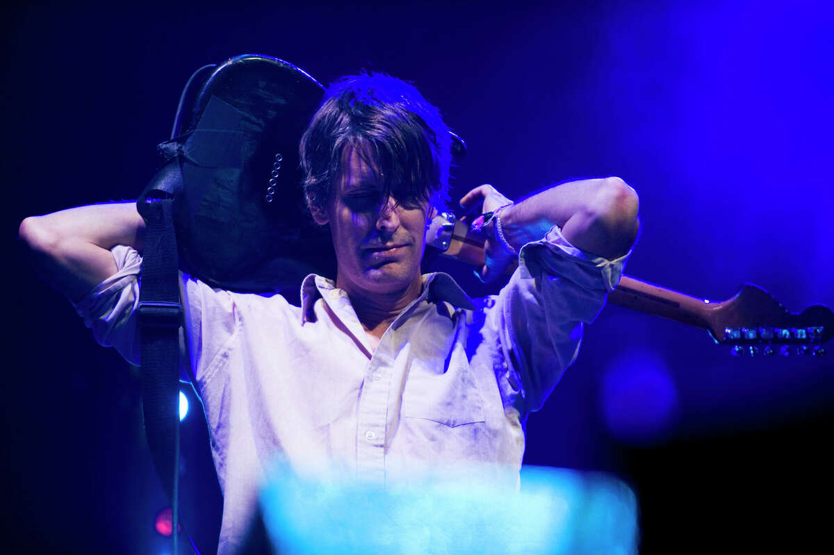 Stephen Malmus performs during the first day of the Primavera Sound Festival at the Parc del Forum on May 27, 2010 in Barcelona, ​​Spain.