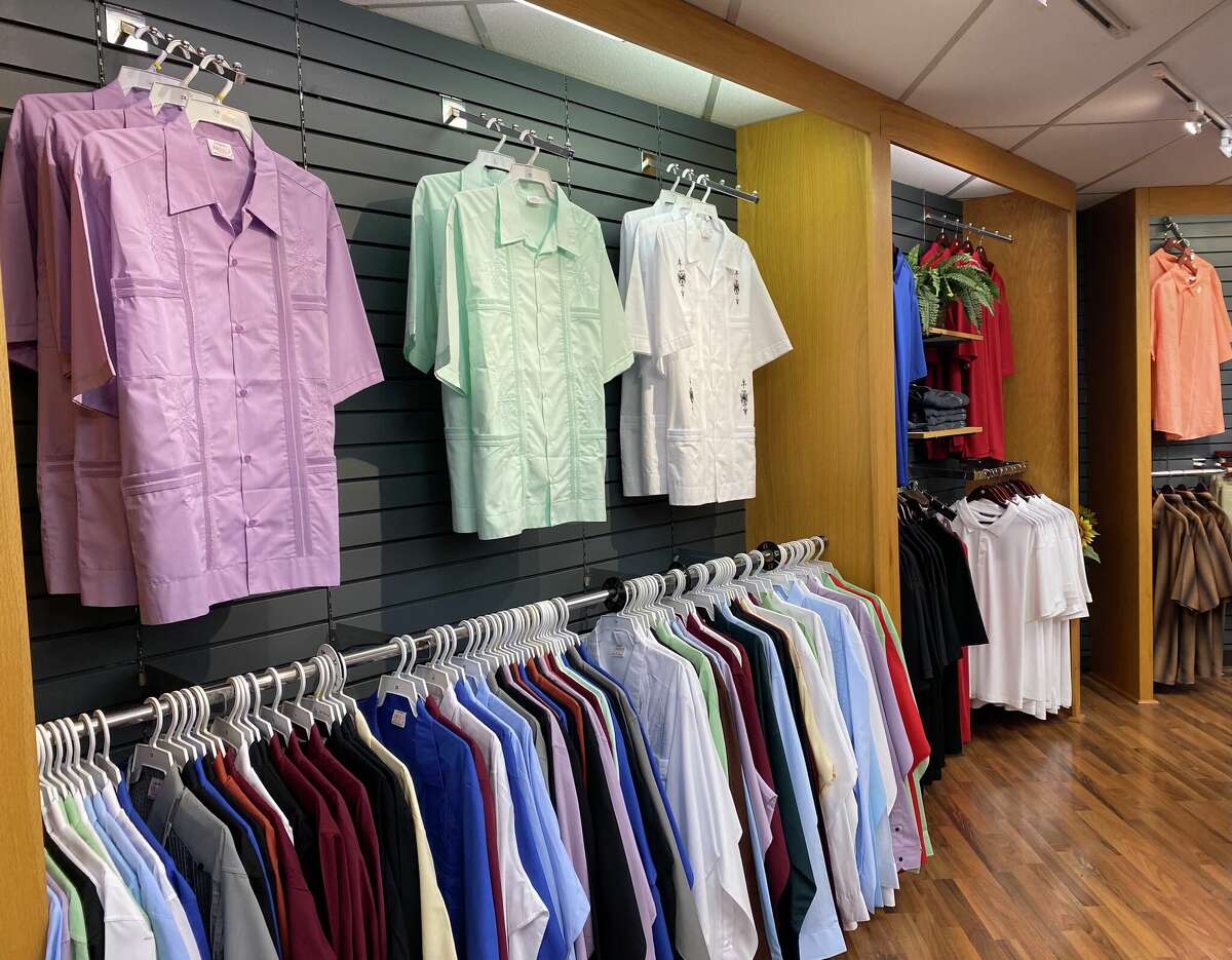 Guayaberas come in a number of colors for fashion-conscious San Antonians.