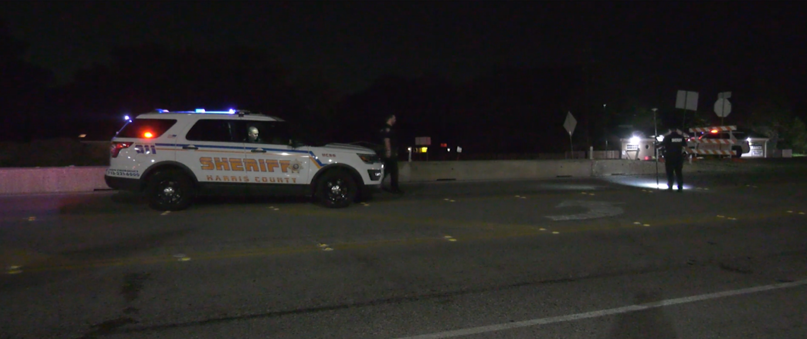 Man hit by car in Harris County while lying in the road, pronounced dead