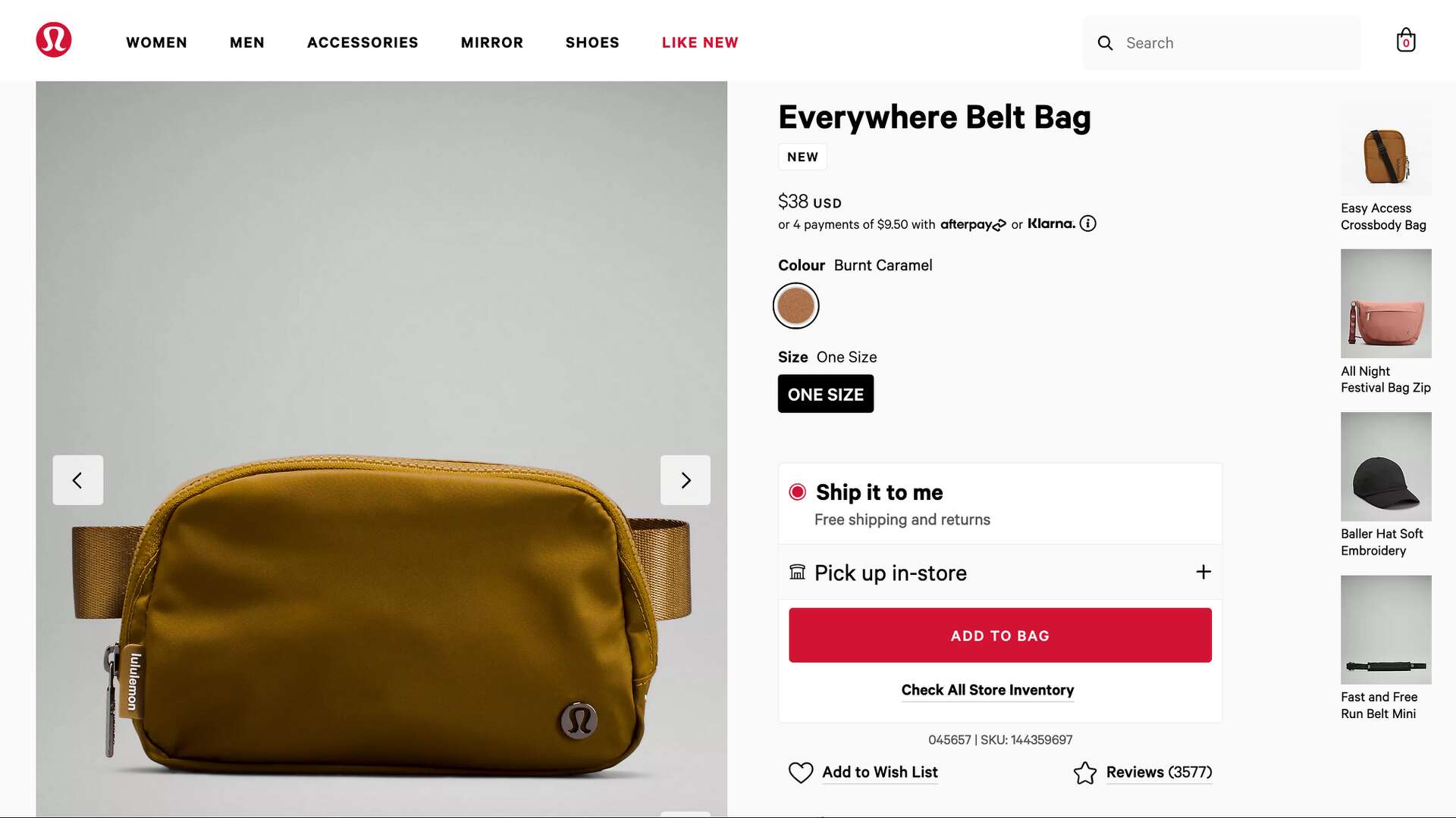 The lululemon Everywhere Belt Bag is finally back in stock online The lululemon Everywhere Belt Bag is finally back in stock online