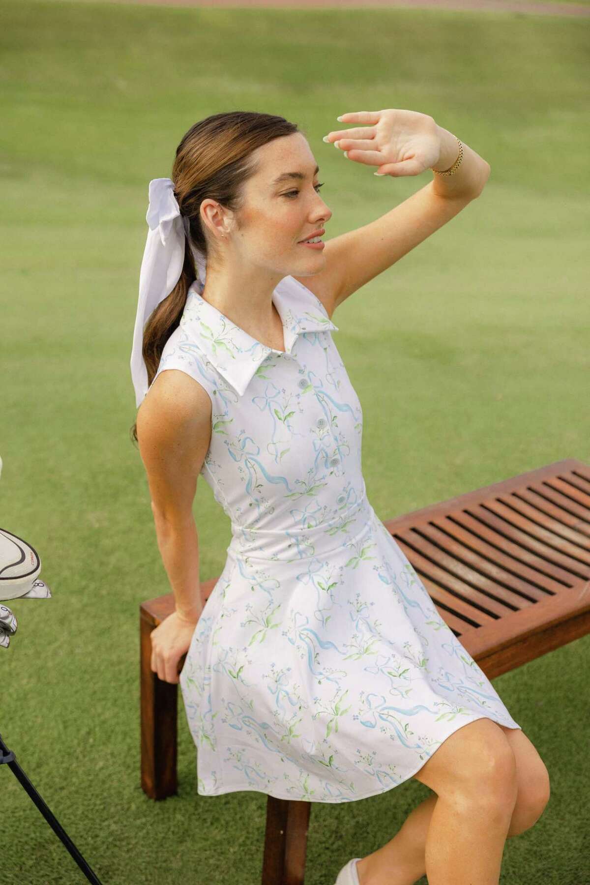 Byrdie is a high-end line of stylish golf apparel.