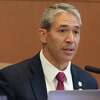 Mayor Ron Nirenberg speaks as City Council meets to discuss and vote on the city's new annual budget, totaling $3.4 billion, on Thursday, Sept. 15, 2022. The main highlights included city property tax relief; large wage increases for city employees to stem the tide of people leaving and fill vacancies; police resources; and what to do with an extra $50 to $75 million in revenue the city takes from CPS Energy.