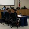 The Beaumont ISD school board meets for its regular monthly meeting. Photo taken Sept. 15, 2022. Photo by Olivia Malick/The Enterprise