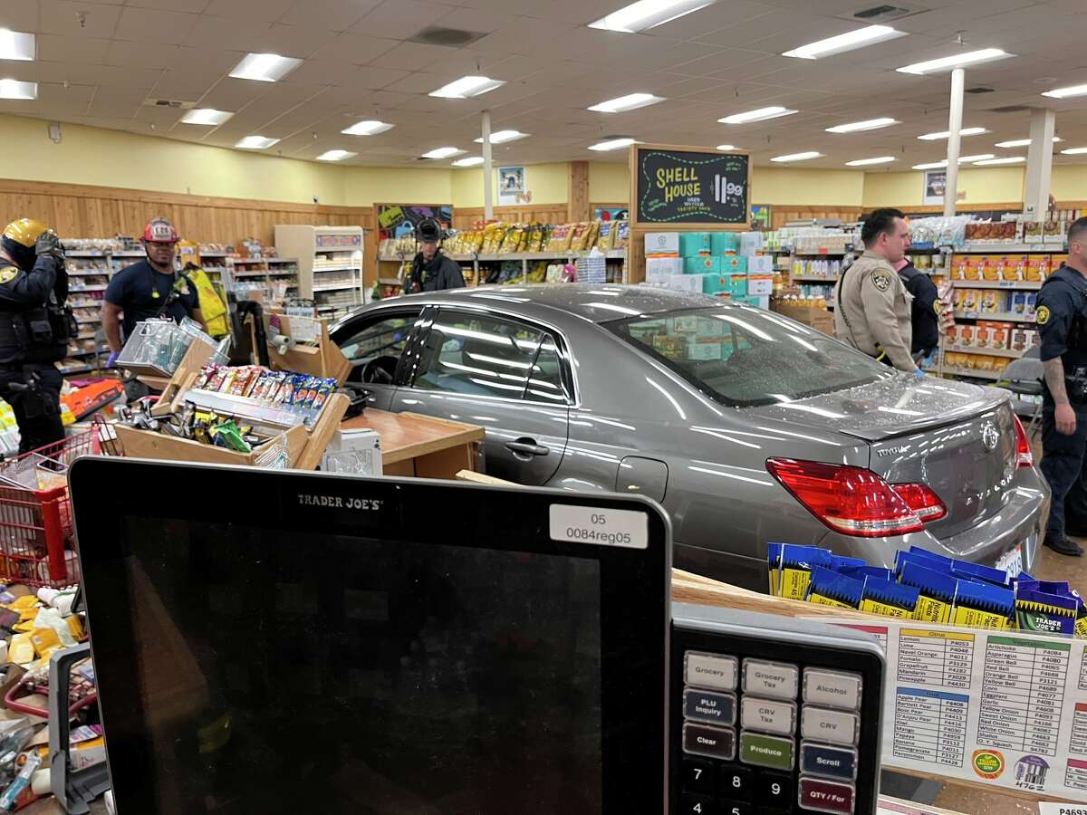 A car accelerated into a Trader Joe's in Castro Valley on Sept. 15, 2022.