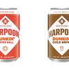 Dunkin' collaboration with Harpoon this year includes Hazelnut Blonde Stout, Cold Brew Coffee Porter, Coffee Roll Cream Ale and Pumpkin Spiced Latte Ale.