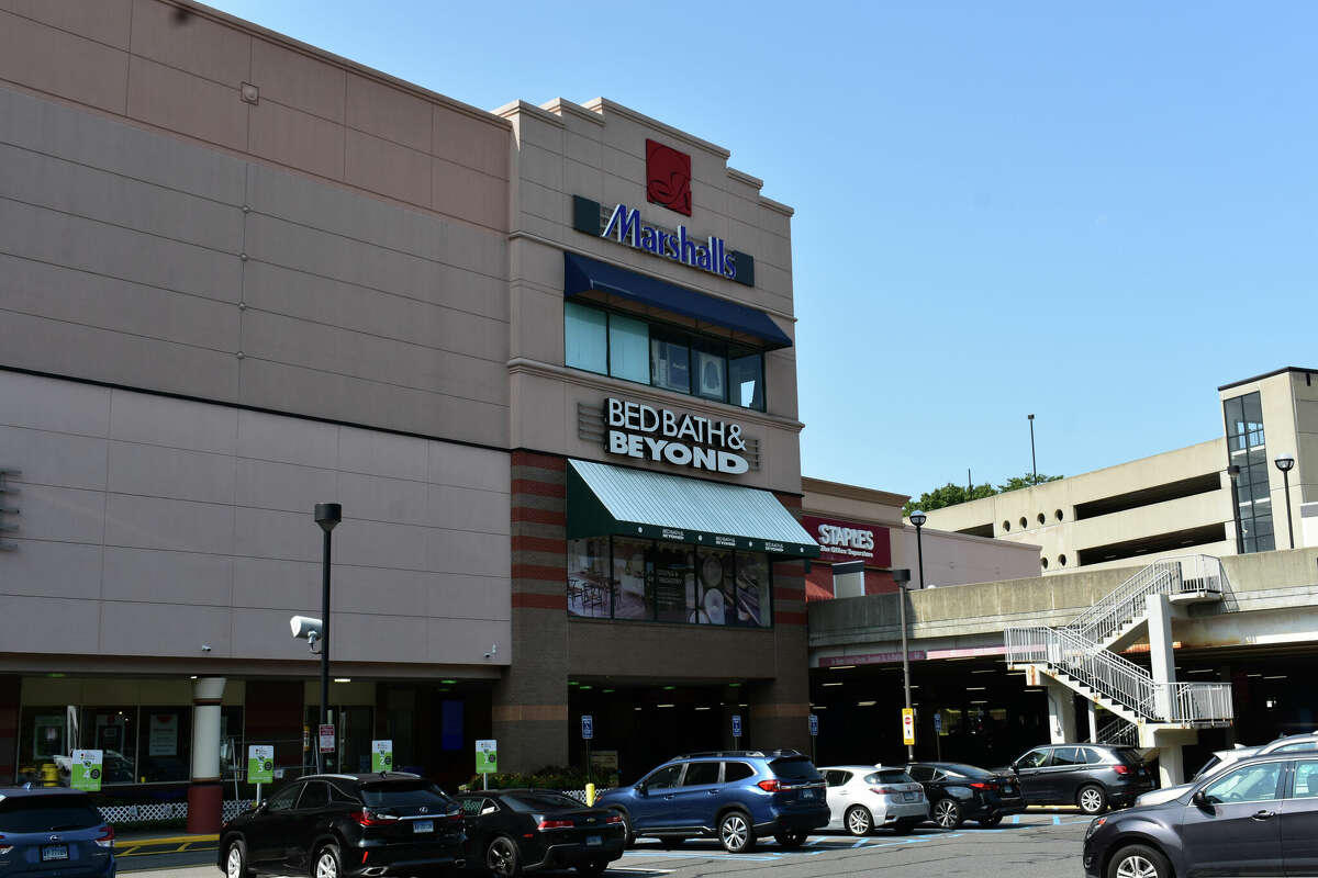 The facade of a Bed Bath & Beyond store at Ridgeway Shopping Center in Stamford, Conn., one of two locations in Connecticut the company has slated for closure. The store closings, combined with the unexpected death of Bed, Bath & Beyond's chief financial officer just days after the announcement, illustrates the need for all companies to have crisis communications plans, according to a Quinnipiac University professor.