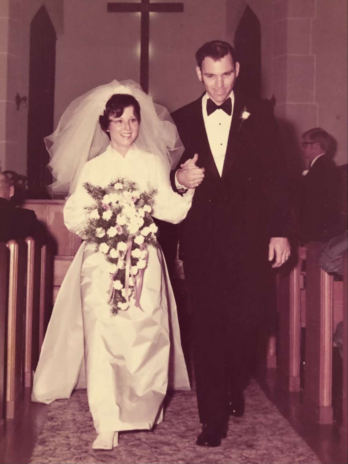 Jerry and Debbie Cardwell at their wedding