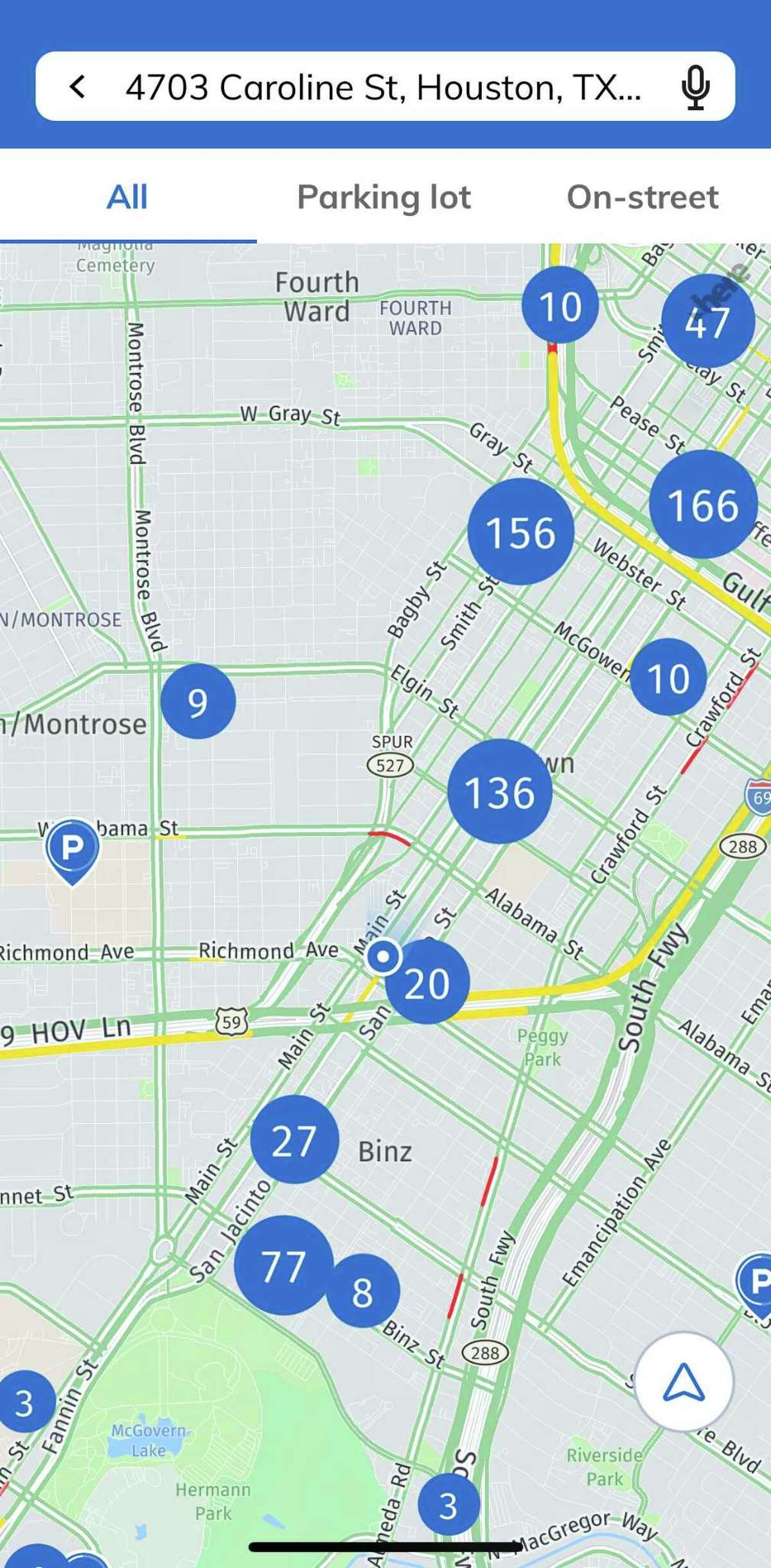The new Houston ConnectSmart app allows are travelers to plan trips and have information about transit options, parking availability and other functions.