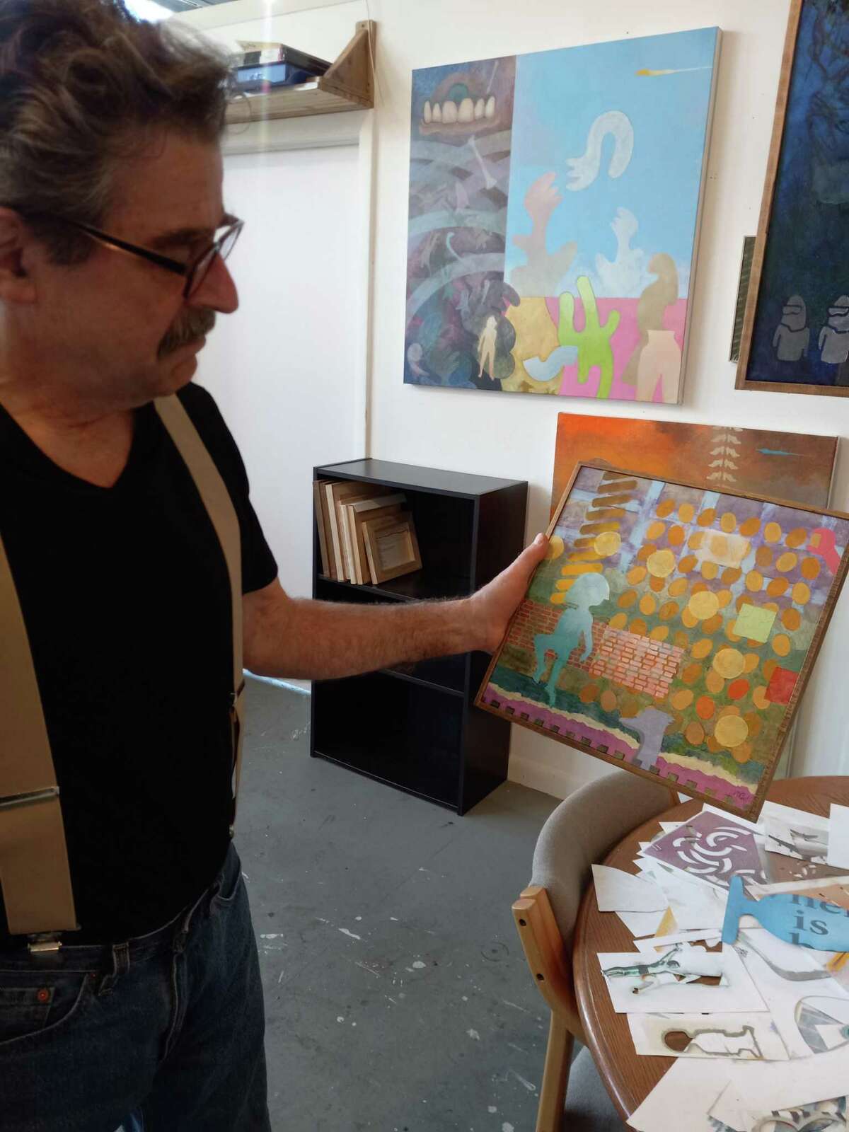 Torrington artist Mark Rich finds happiness in his Water Street studio