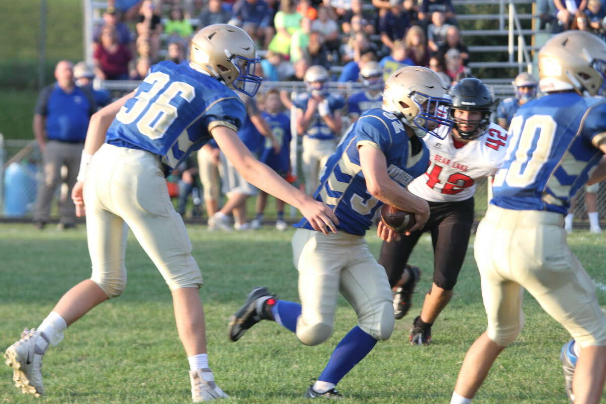 The Onekama Portagers defeated Bear Lake on Friday night, 14-6. 