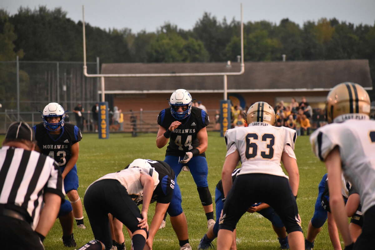 Four Morley Stanwood players were named to the CSAA Silvers All-Conference team including Zayne Moore (#44).
