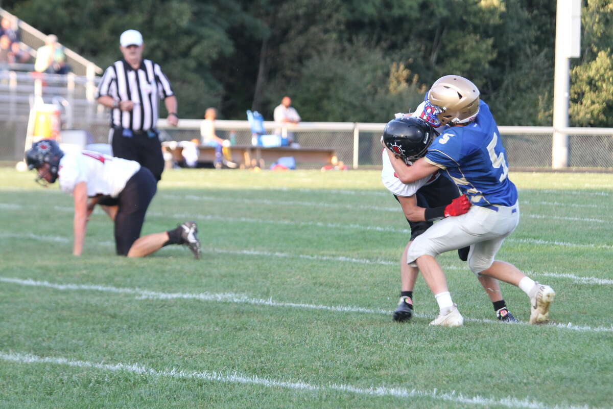 Onekama football takes down Bear Lake, earns first win of season