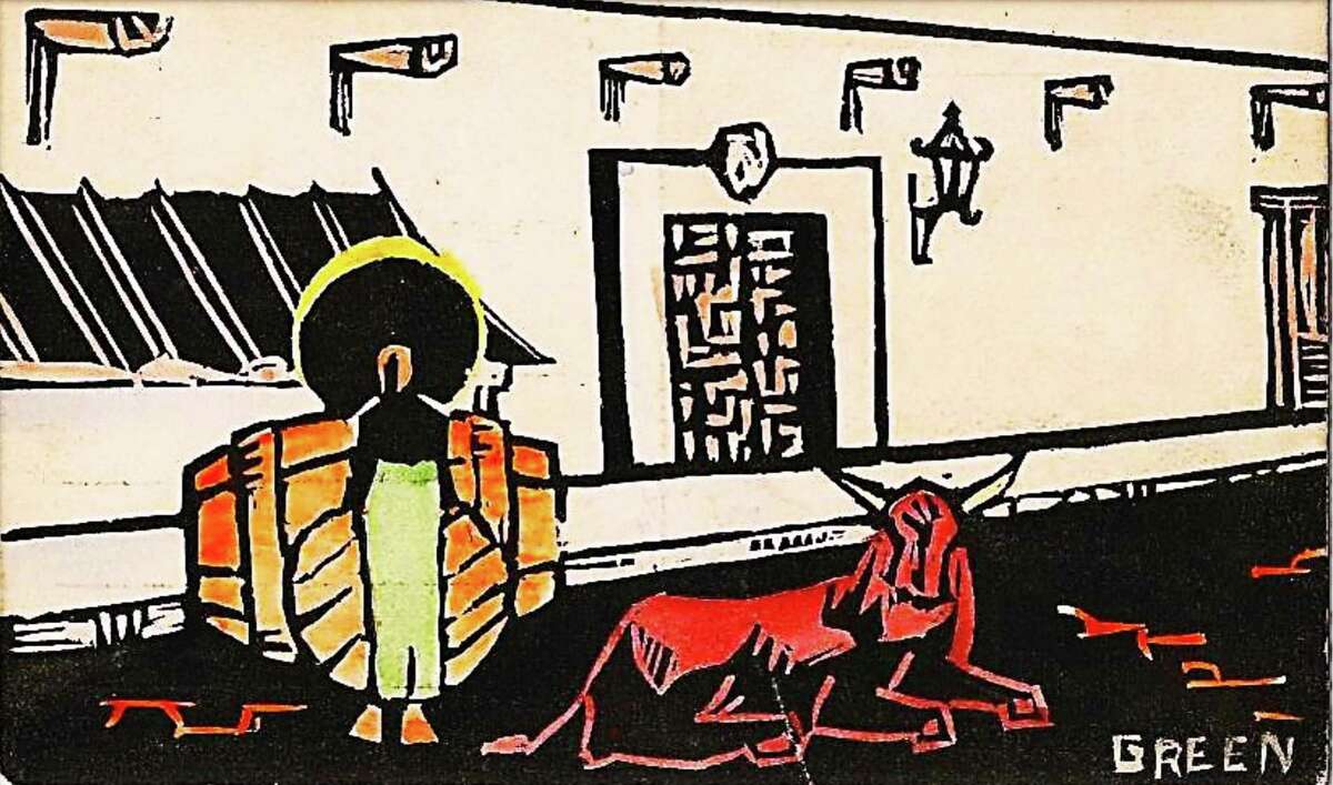 Postcard Scene Of Spanish Governor's Palace In San Antonio May Have Been Work Of Artist/activist Rena Maverick Green - San Antonio Express-News 2 A postcard depicting the Spanish Governor’s Palace may have been a souvenir sold to support renovations to the 18th-century seat of government.