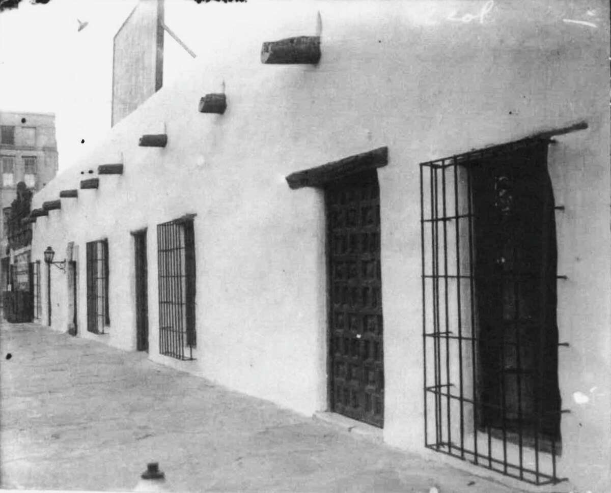 The Spanish Governor’s Palace, shown here in 1930, was built in 1722 to house the commander of the Spanish garrison here. Neglected for many years as a commercial building, it was restored at preservationists’ urging with city funds and reopened 1931 as a historic site.