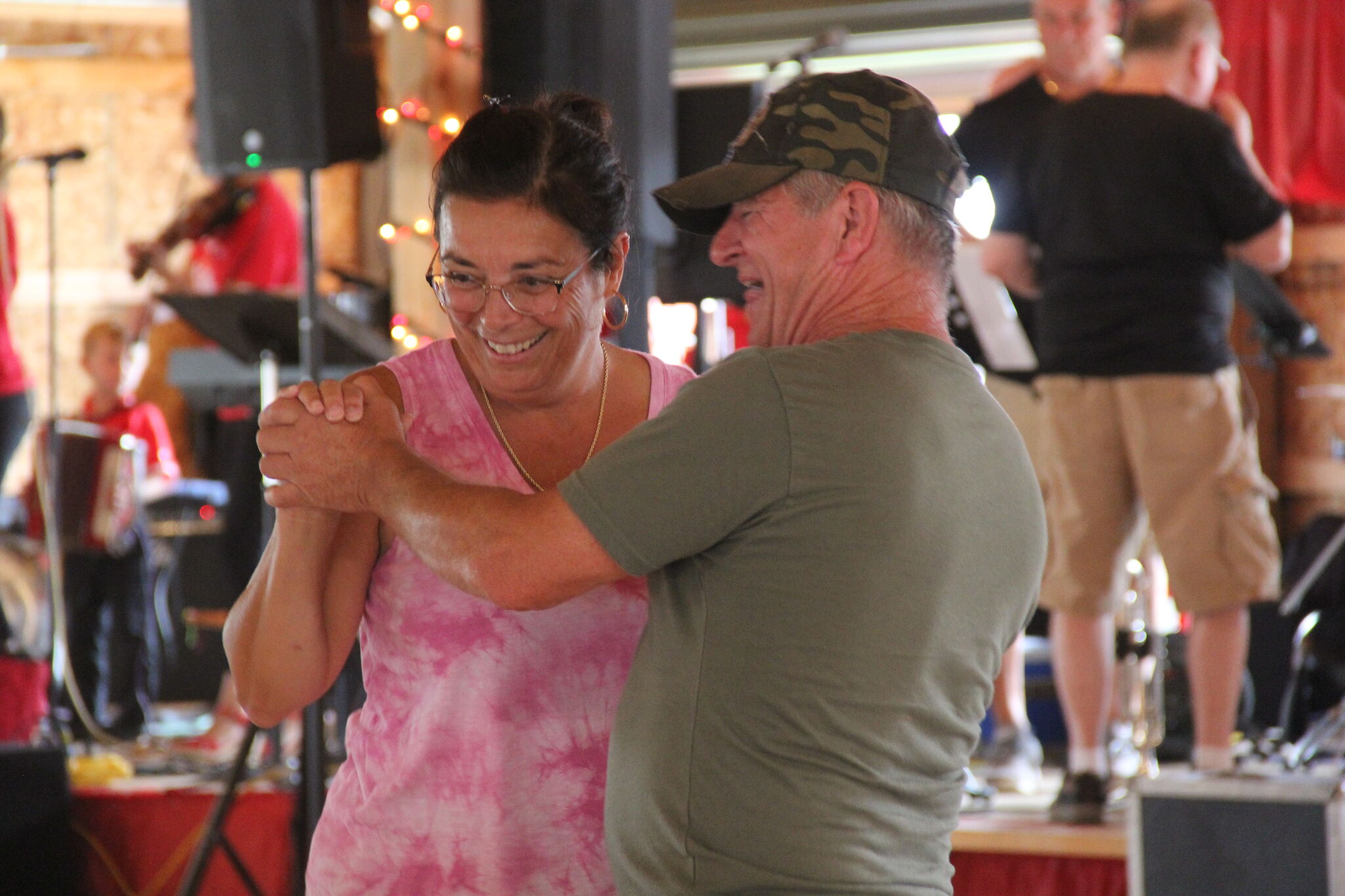 Village of Kinde back guests attending their annual Polka Festival