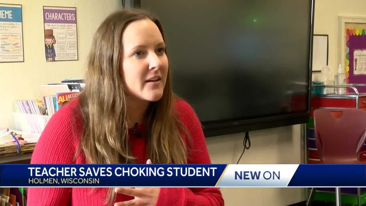 'My momma bear teacher mode kicked in': Teacher saves choking student