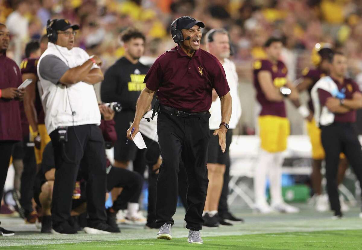 Herm Edwards, who was in his fifth season as the head coach at Arizona State, was fired Sunday following a home loss to Eastern Michigan a day earlier.