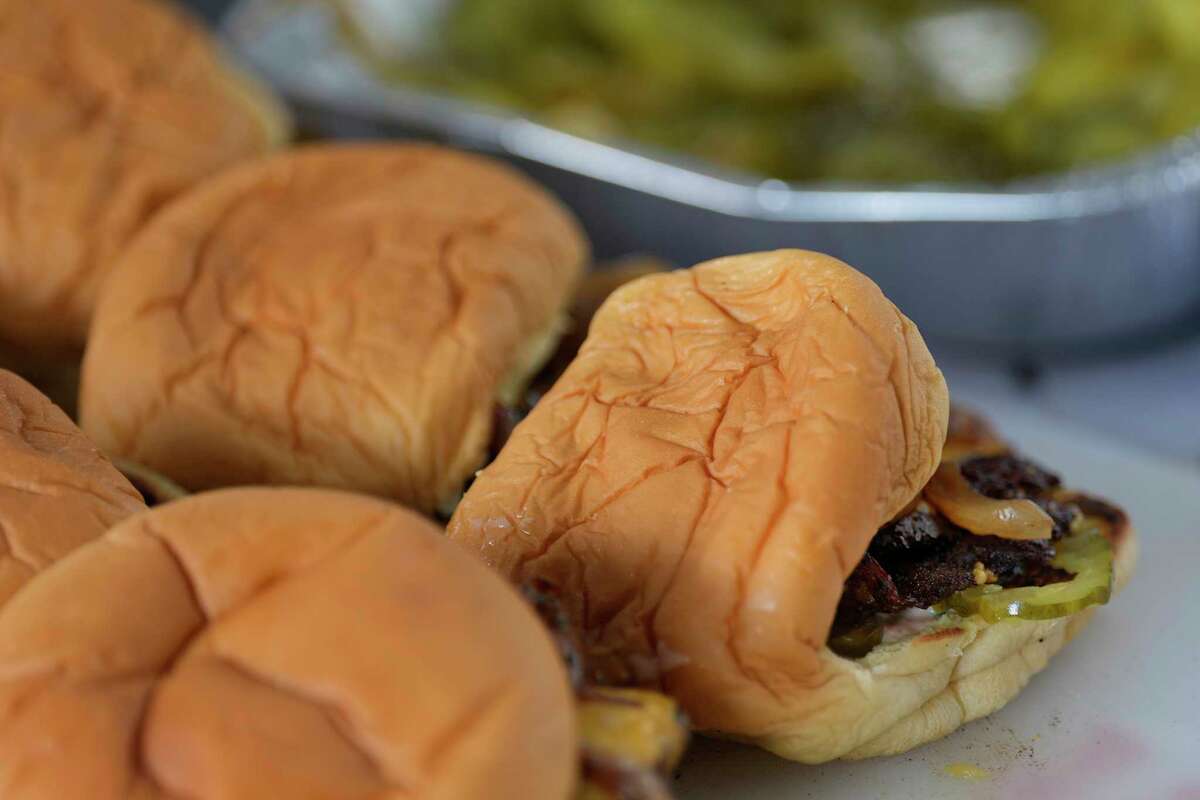 Houston rapper Bun B’s burger joint Trill Burgers burger, Sunday, Sept. 18, 2022, in Houston.