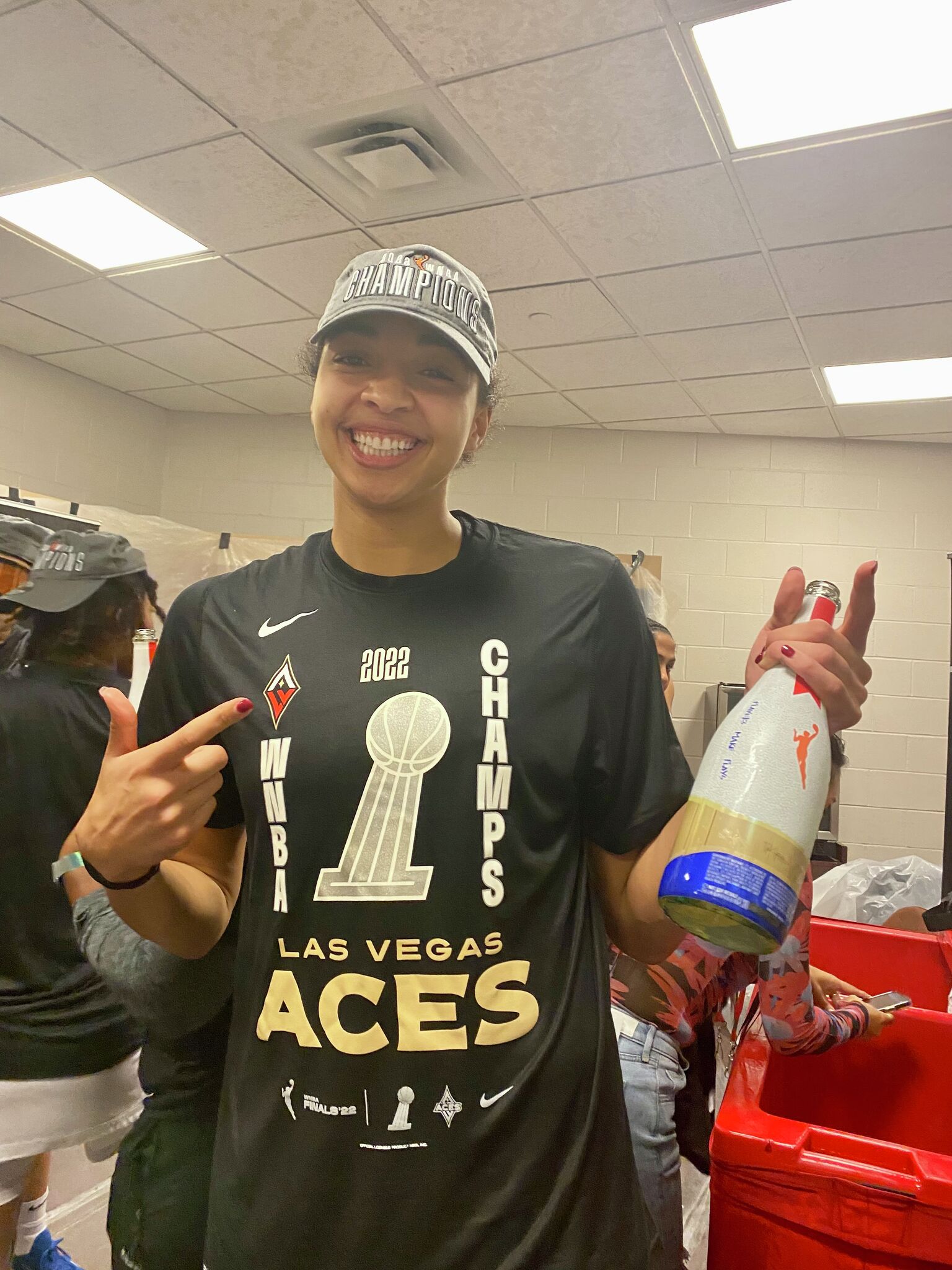 UConn's Kiah Stokes of Las Vegas wins WNBA championship