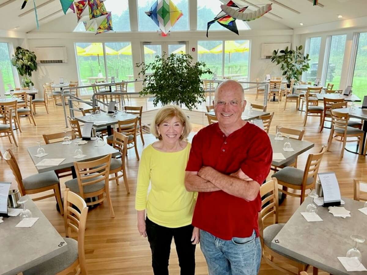 Joyce and Jim Besha Sr., who are in their 70s, own and operate Clover Pond Vineyard, which opened in Guilderland in May. Their hard work, mechanized production and quality wines, sold only in the winery’s tasting room, has already made it profitable. (Paul Grondahl / Special to the Times Union)
