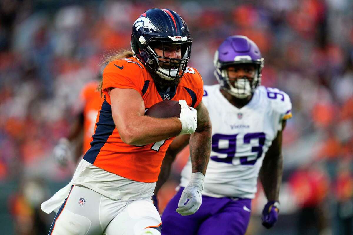 Denver Broncos safety Delarrin Turner-Yell chases down Minnesota